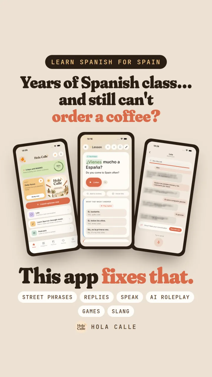 Hola Calle in 60 seconds: years of Spanish class and still can't order a coffee?